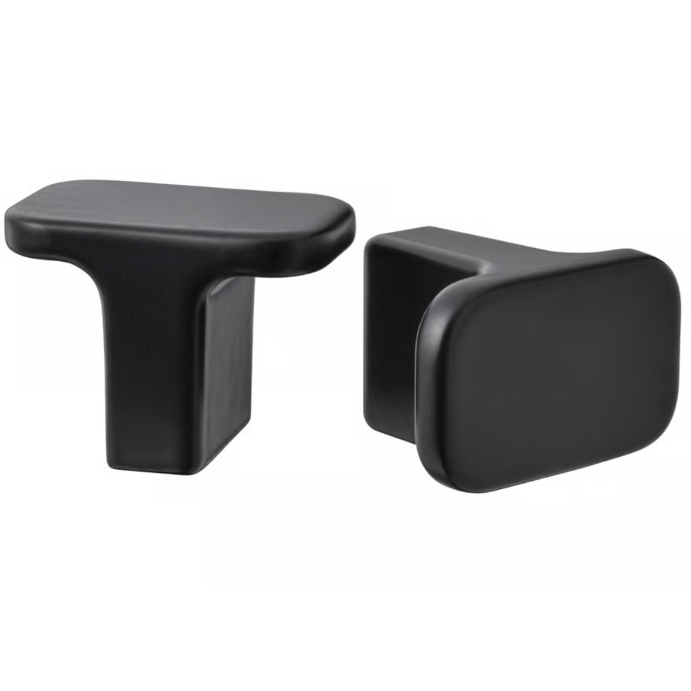 IKEA HACKÅS HACKAS Knob, Anthracite, 9/16" (803.397.90) NEW